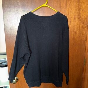 Aerie Women's Black Crewneck Sweater